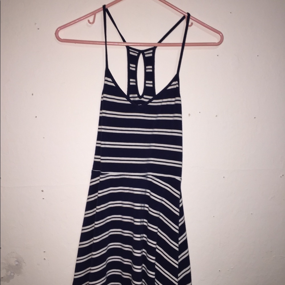 SO brand, JcPenny Navy and White Stripe Dress